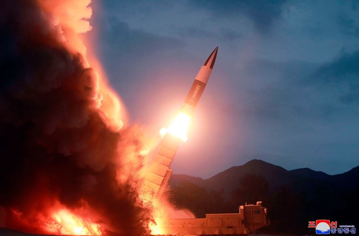 Lagence presse coreenne fourni cette photo 10 2019 indiquant sagissait missile balistique courte portee 0 729 480