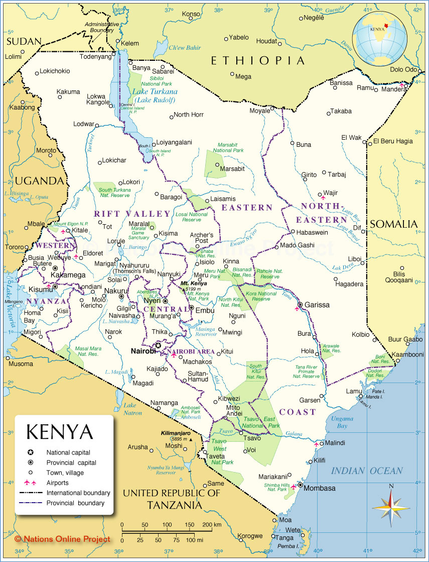 kenya administrative map