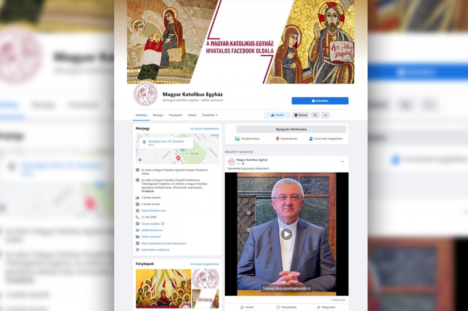 Elindult a Magyar Katolikus Egyház Facebook-oldala