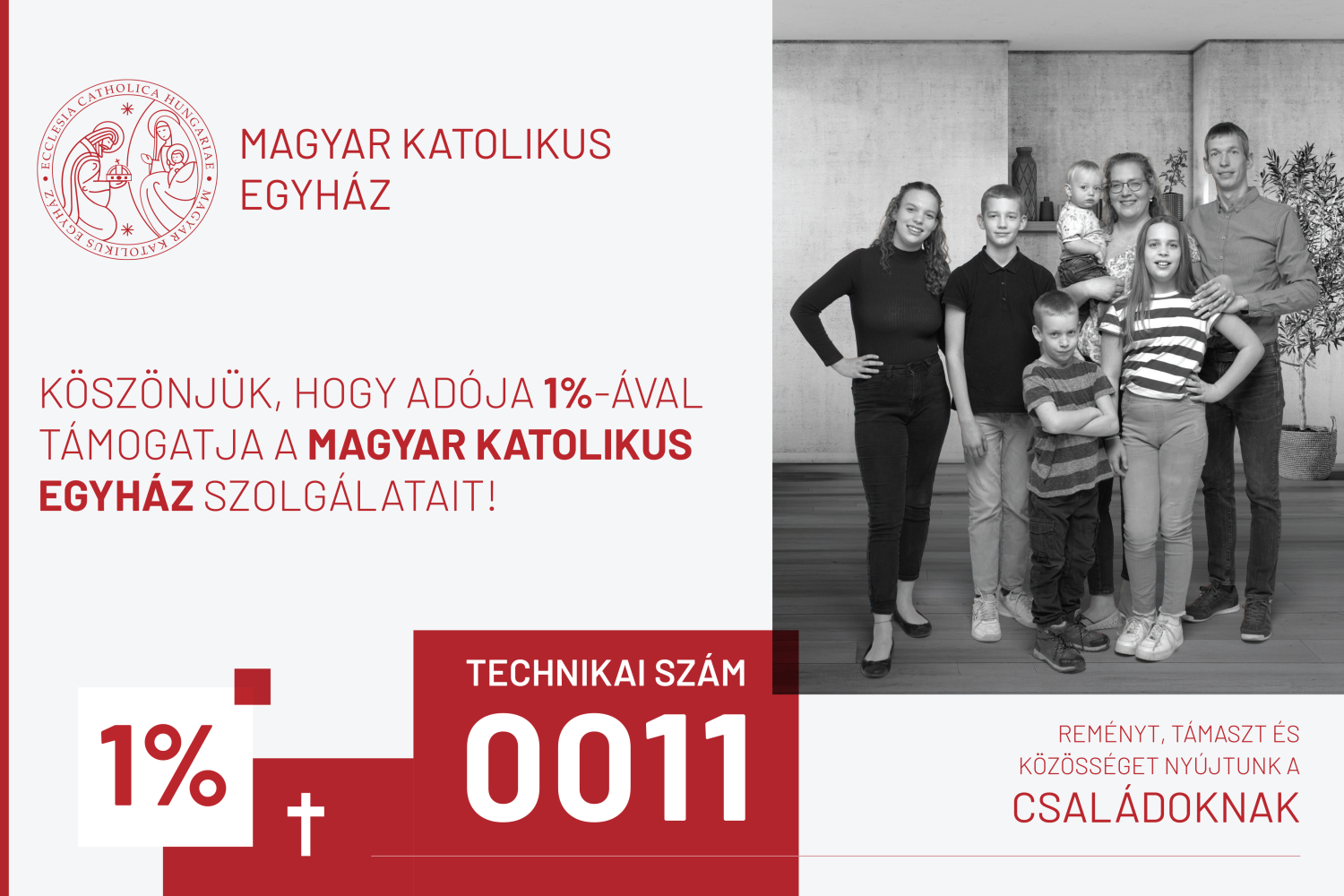 Remény, támasz, közösség – Idén is fontos, hogy rendelkezzen adója egyházi 1%-áról!