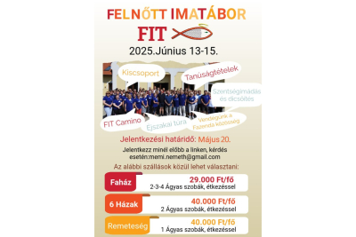 Felnőtt Imatáborba hívunk Bárdudvarnokra!