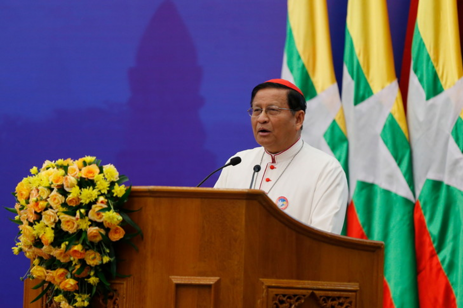 Charles Bo bíboros a mianmari vallási vezetők bűnös hallgatásáról beszél