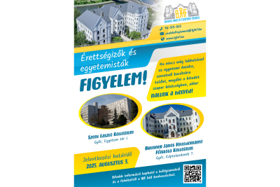 Kollégiumi felvételt hirdet a Brenner János Hittudományi Főiskola