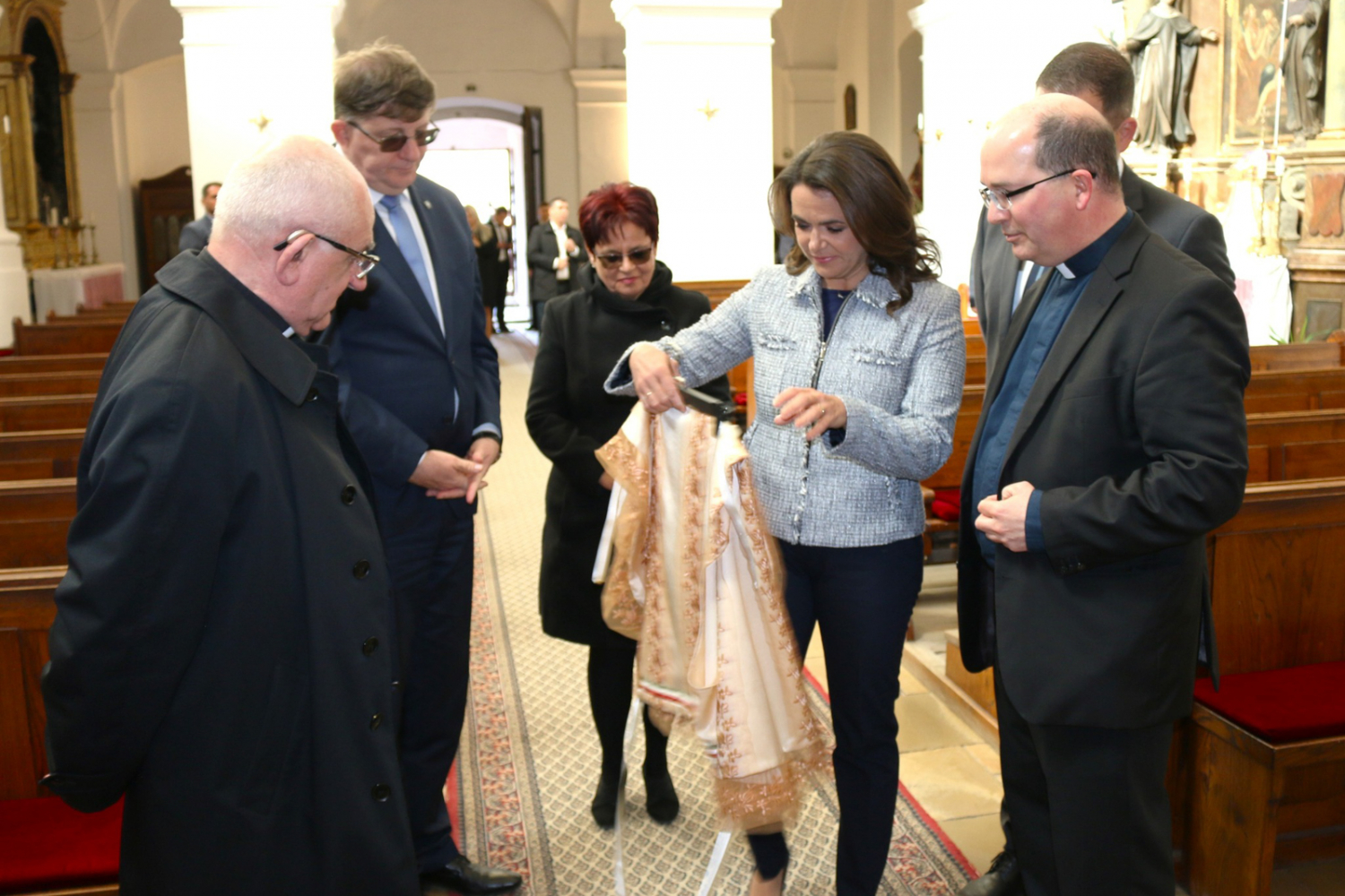 Az andocsi Nagyboldogasszony Bazilikába látogatott Novák Katalin köztársasági elnök