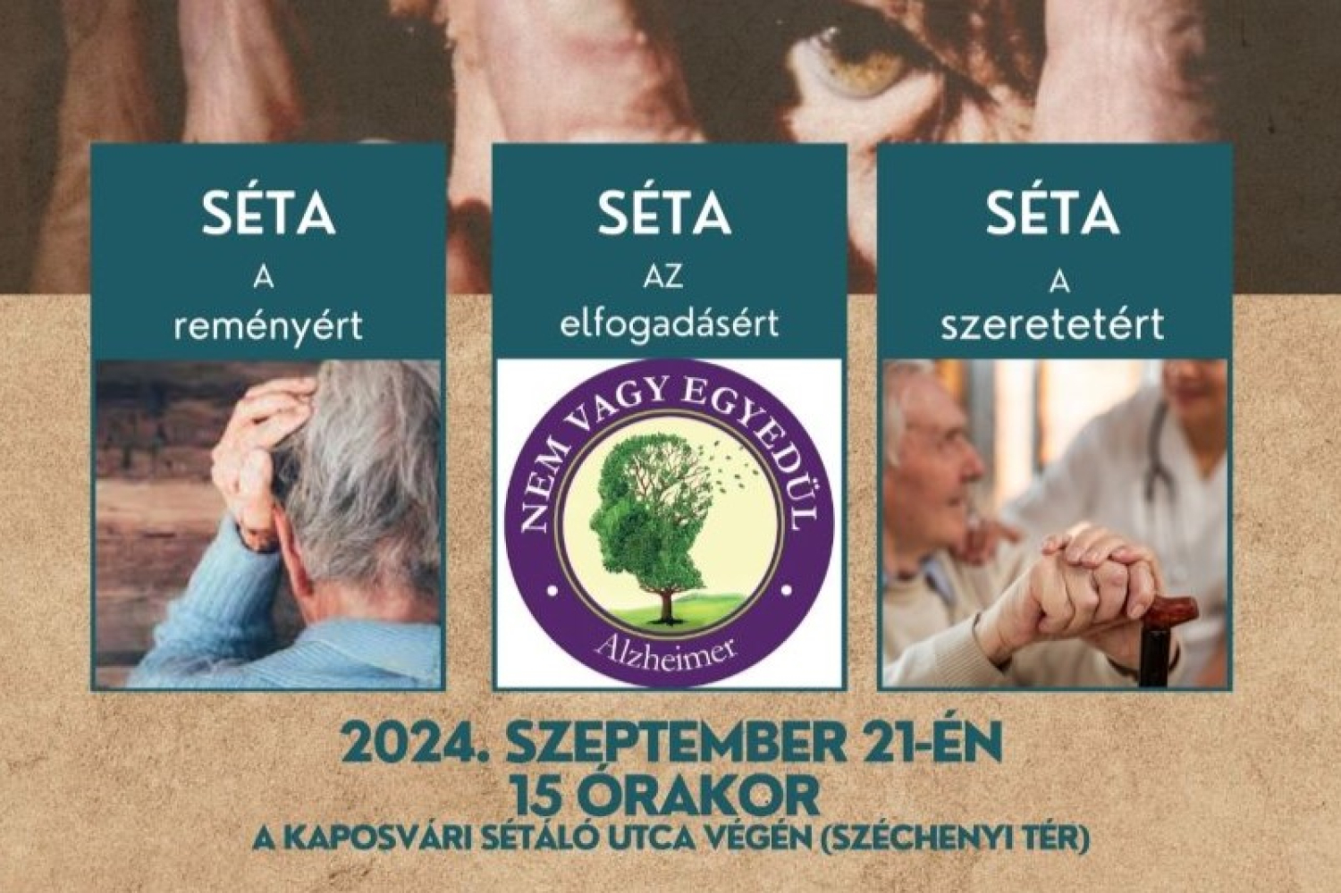 Séta az Alzheimer-kórban szenvedőkért